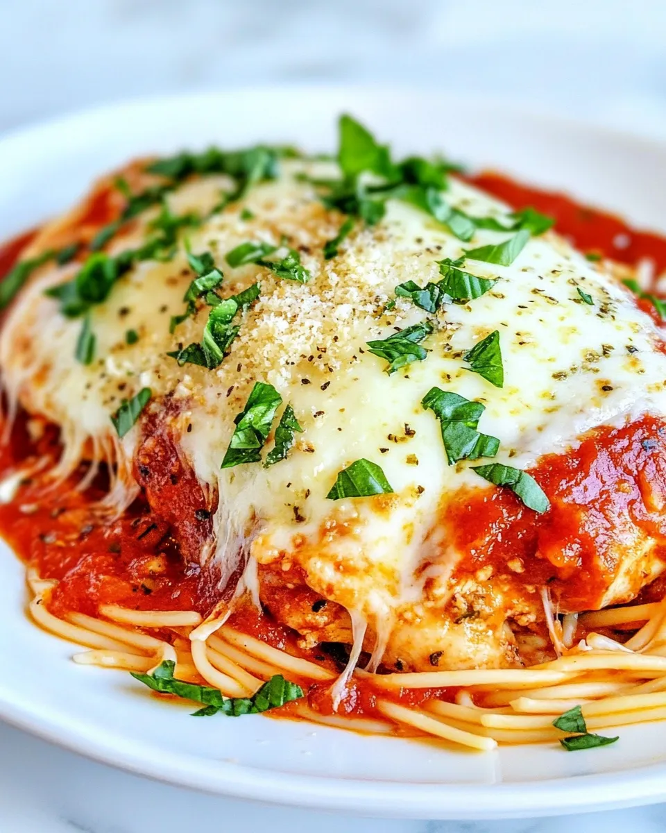 Delicious Baked Chicken Parmesan shot