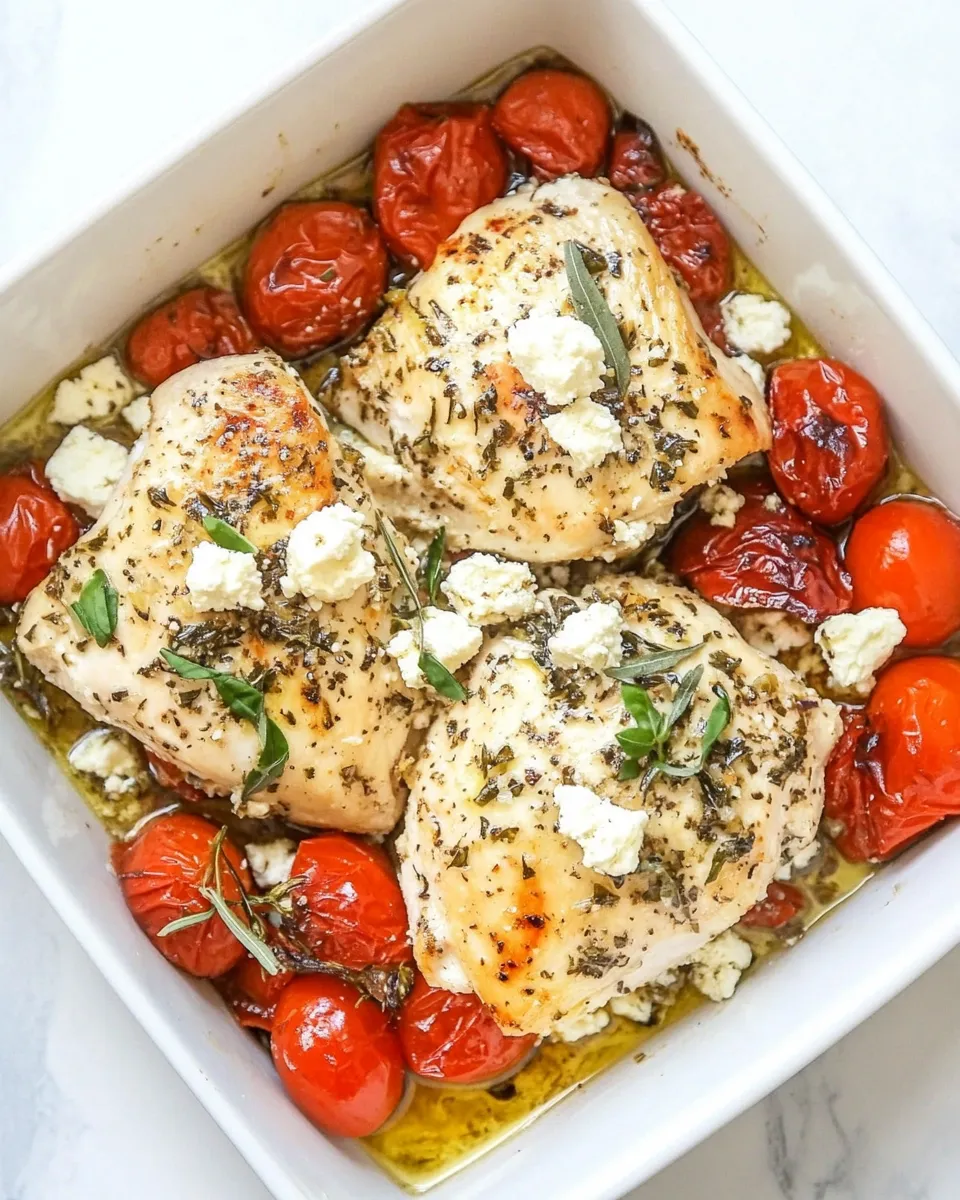 Easy Baked Feta Chicken recipe photo