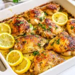 Homemade Baked Lemon Chicken Thighs photo