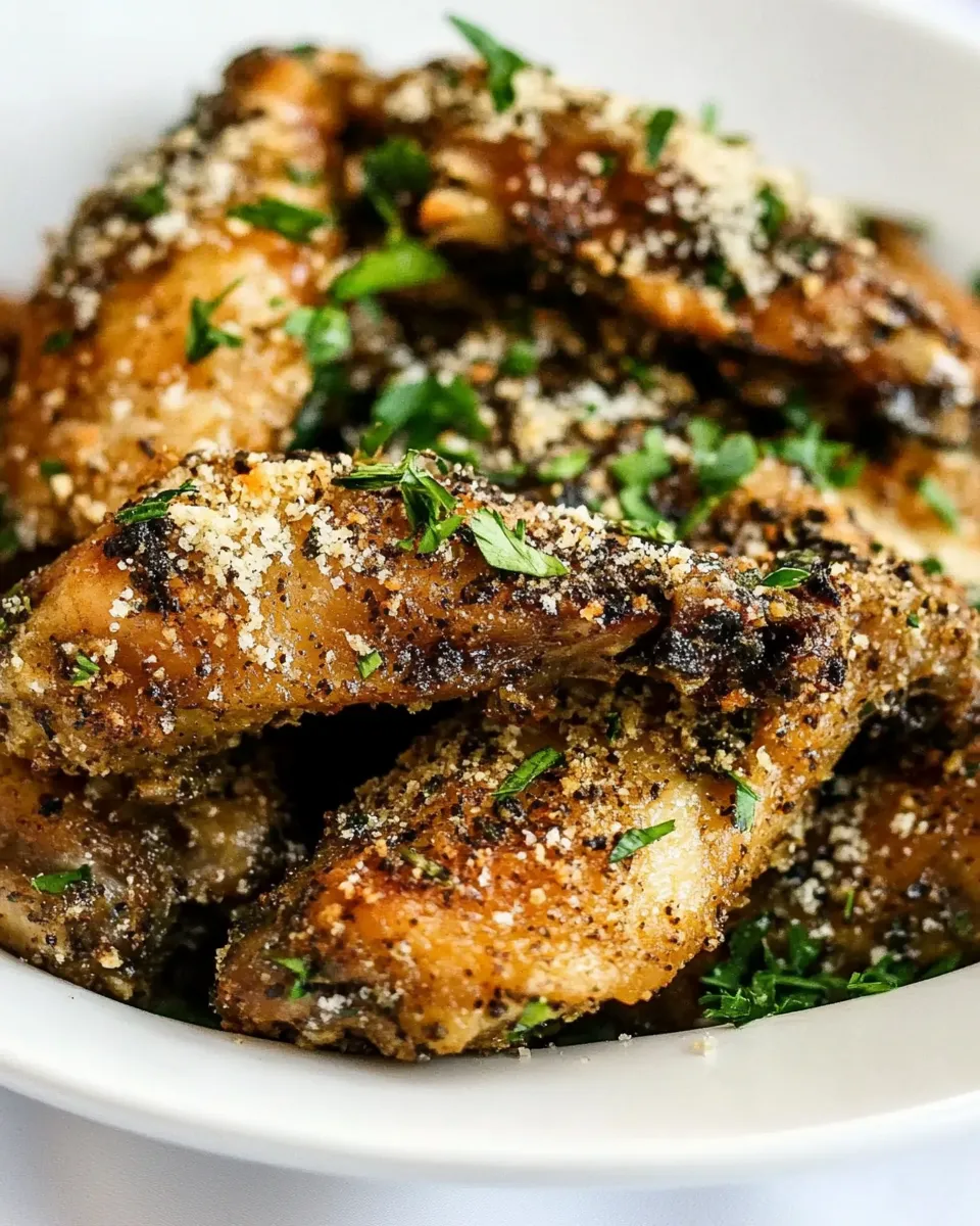 Easy Baked Parmesan Garlic Chicken Wings Recipe recipe photo