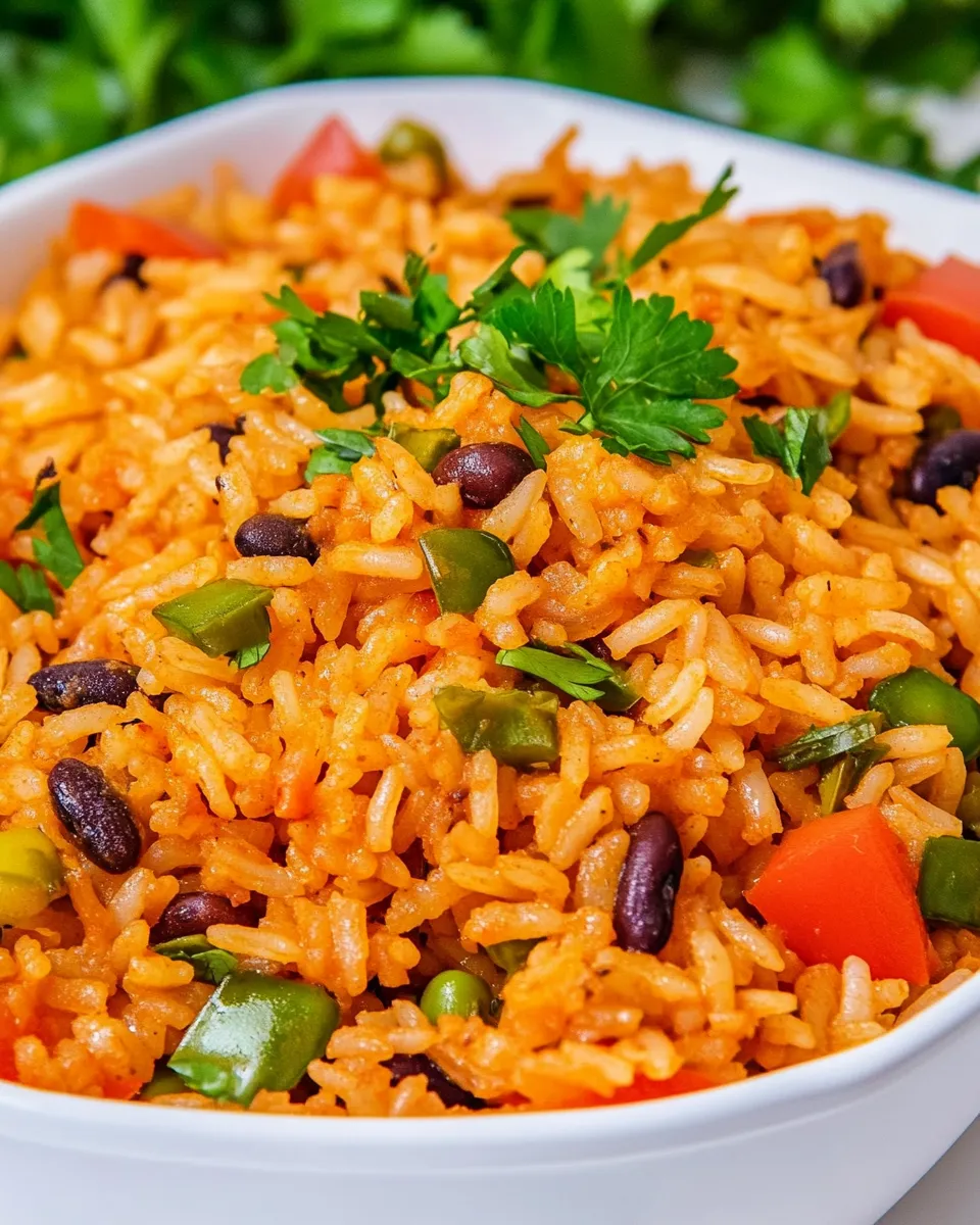 Delicious Baked Rice and Beans dish photo