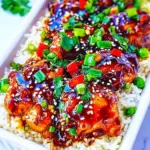 Homemade Baked Teriyaki Chicken and Rice photo