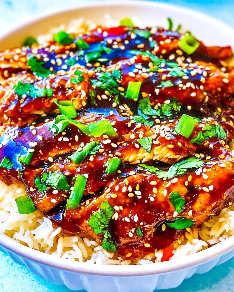 Classic Baked Teriyaki Chicken and Rice image