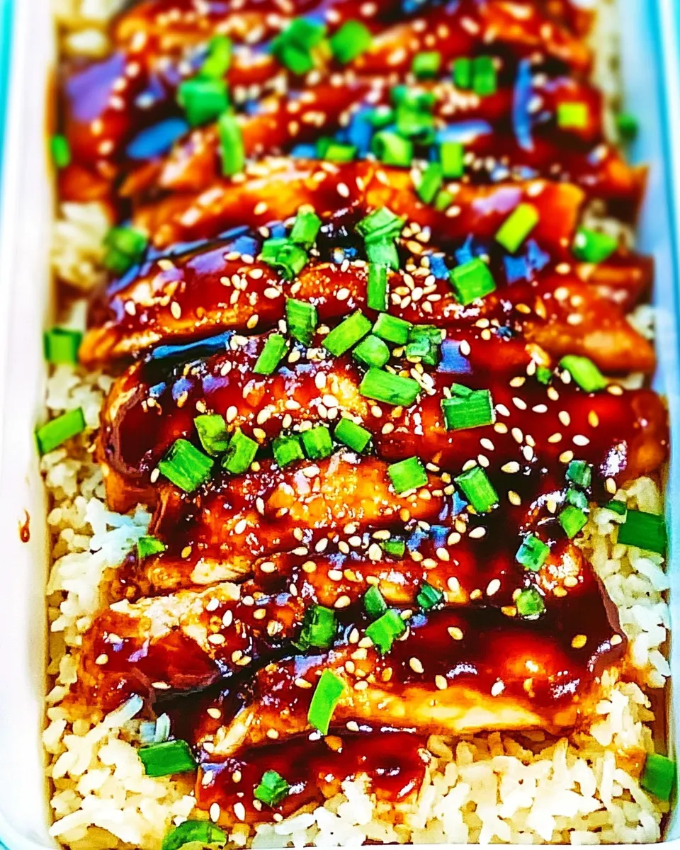 Delicious Baked Teriyaki Chicken and Rice dish photo