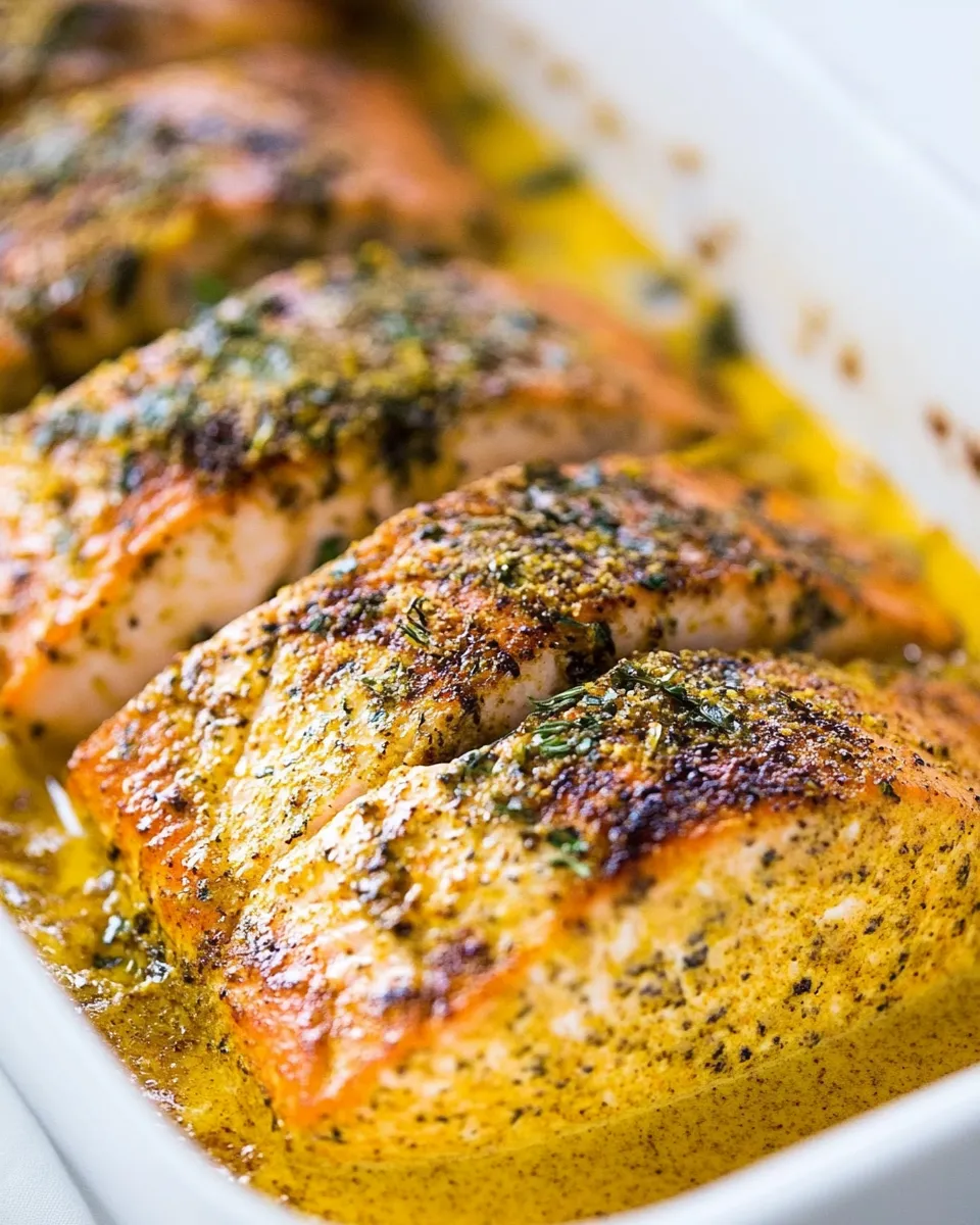 Homemade Baked Turmeric Salmon photo