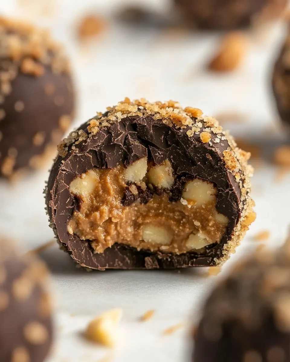 Delicious Banana-Peanut Butter-Chocolate Truffle Recipe shot