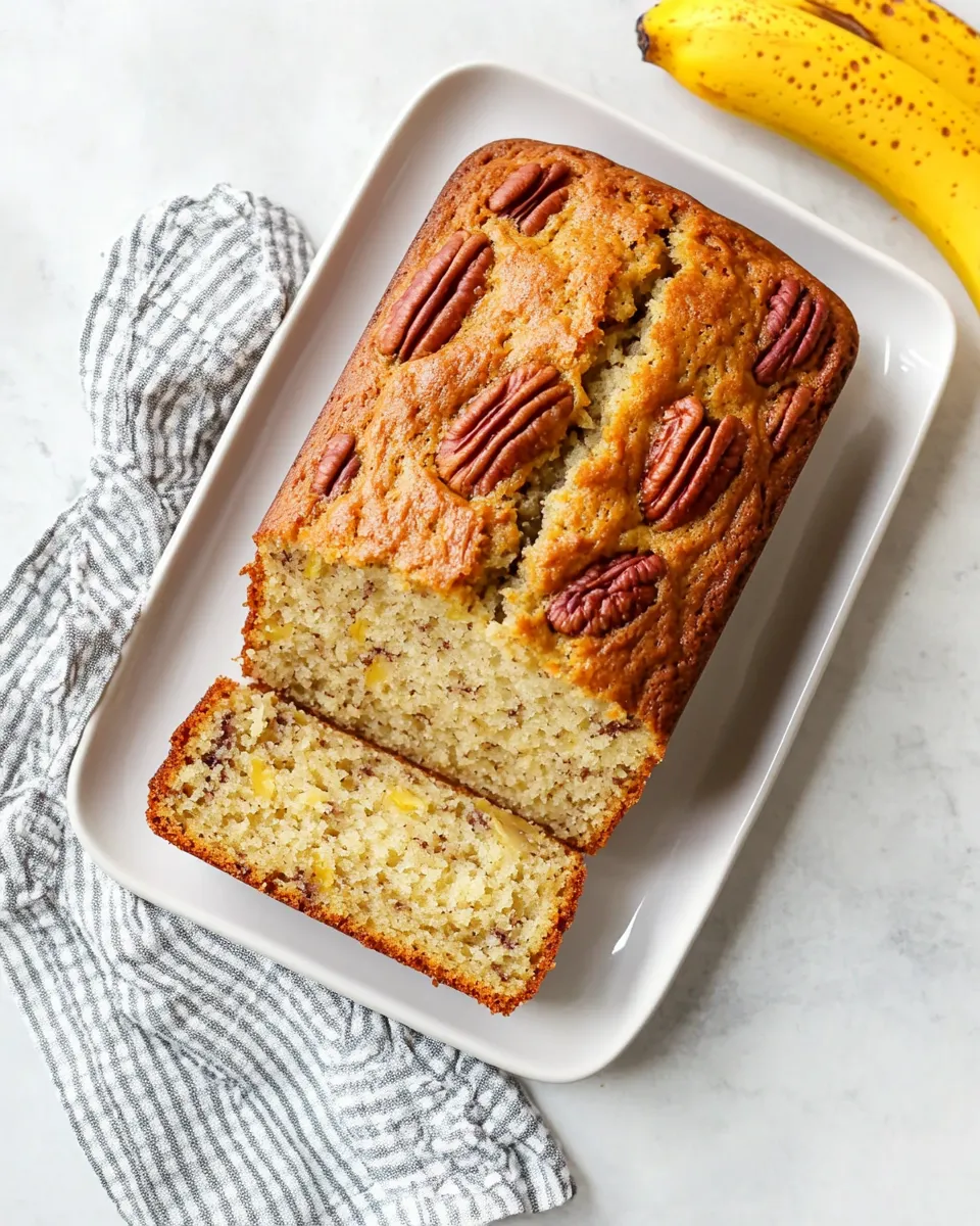 Classic Banana Bread with Coconut and Pecans image