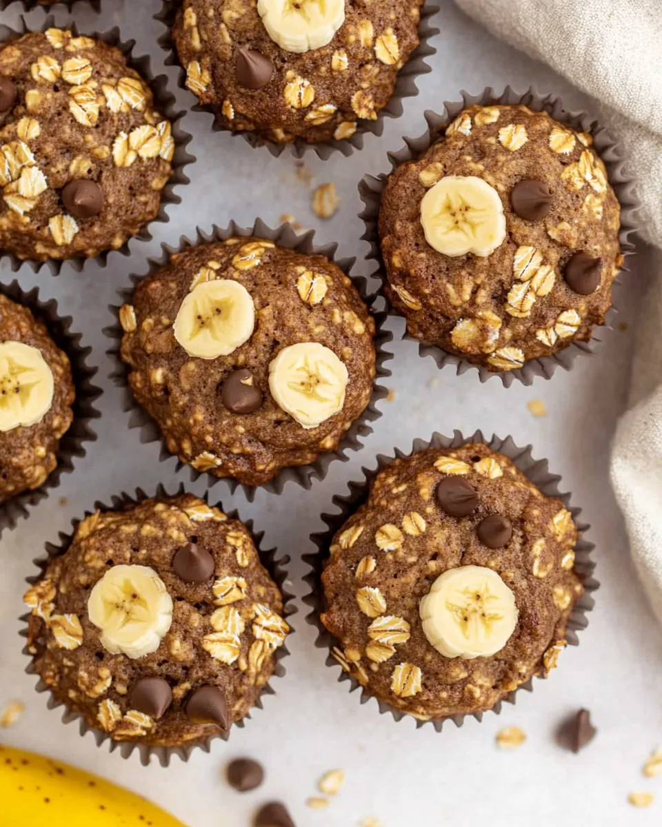 classic Banana Oat Muffins (No Added Sugar!) image