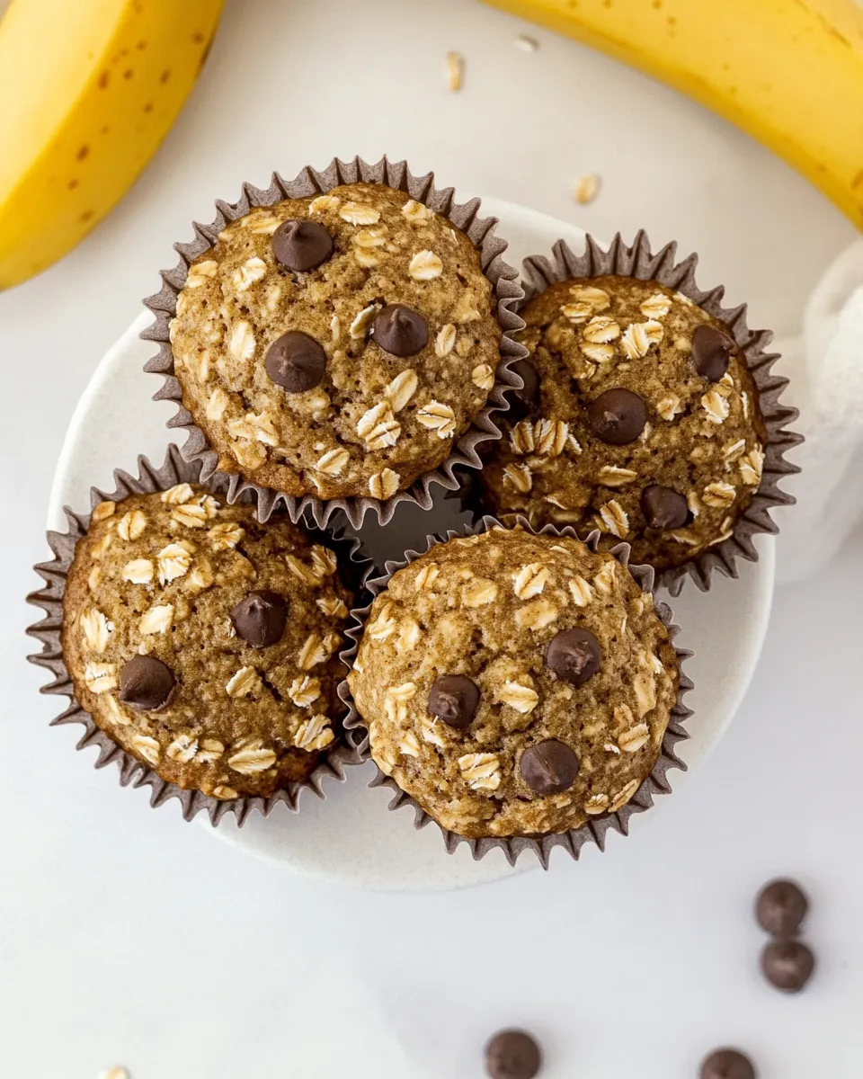 easy Banana Oat Muffins (No Added Sugar!) picture