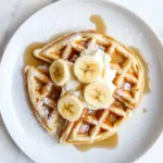 Homemade Banana Sour Cream Waffles photo