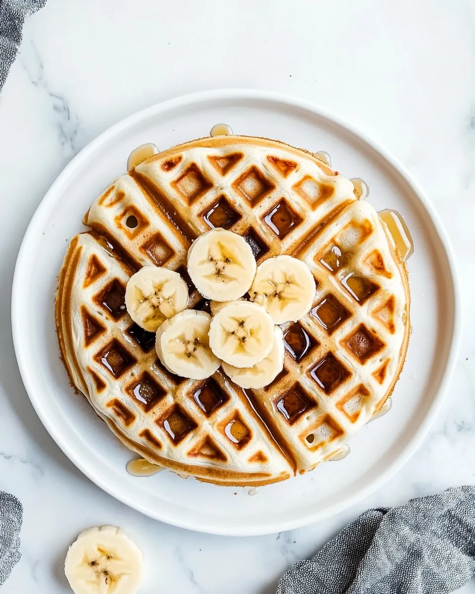 Classic Banana Sour Cream Waffles image