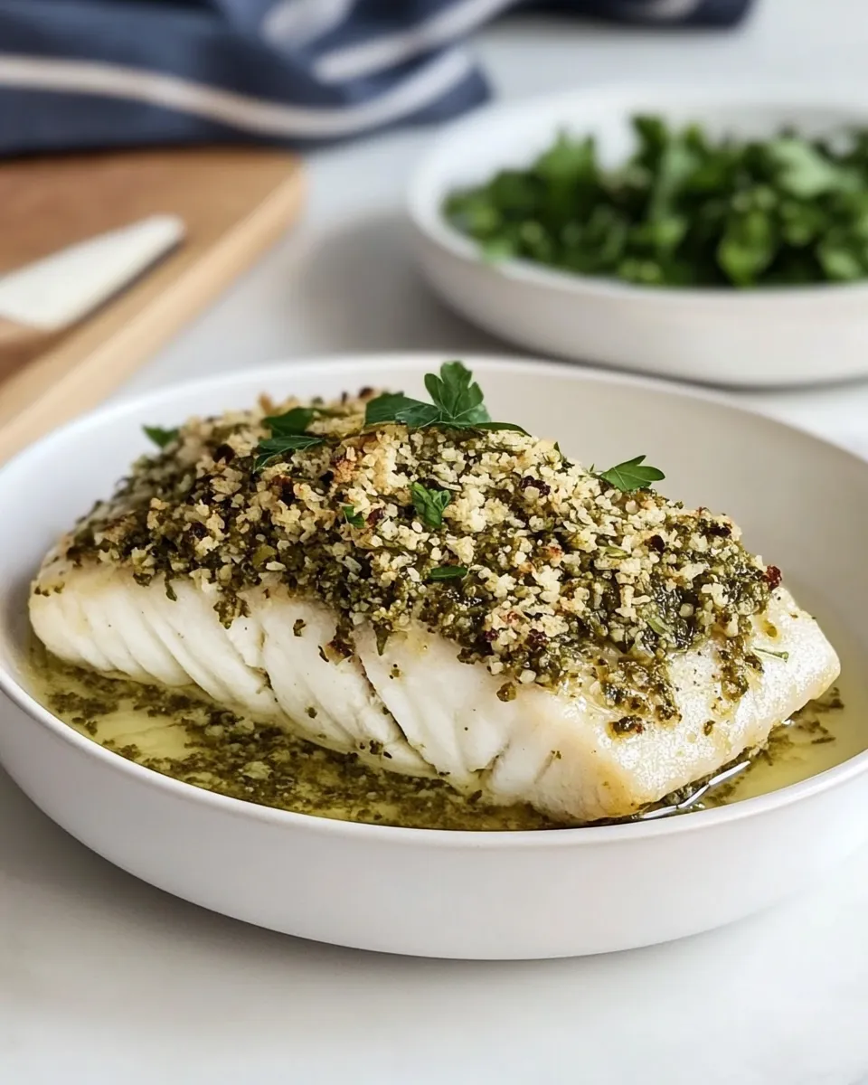 Easy Basil Tapenade Baked Whitefish picture