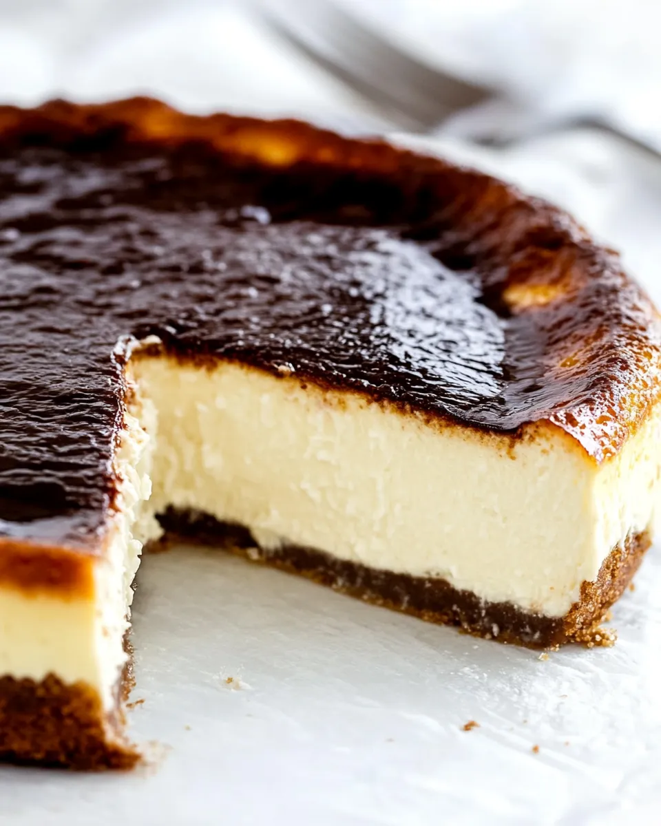 Delicious Basque Cheesecake shot