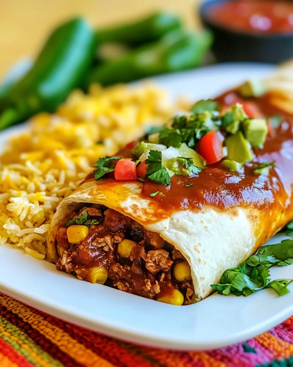 Delicious Beef Chimichanga plate image