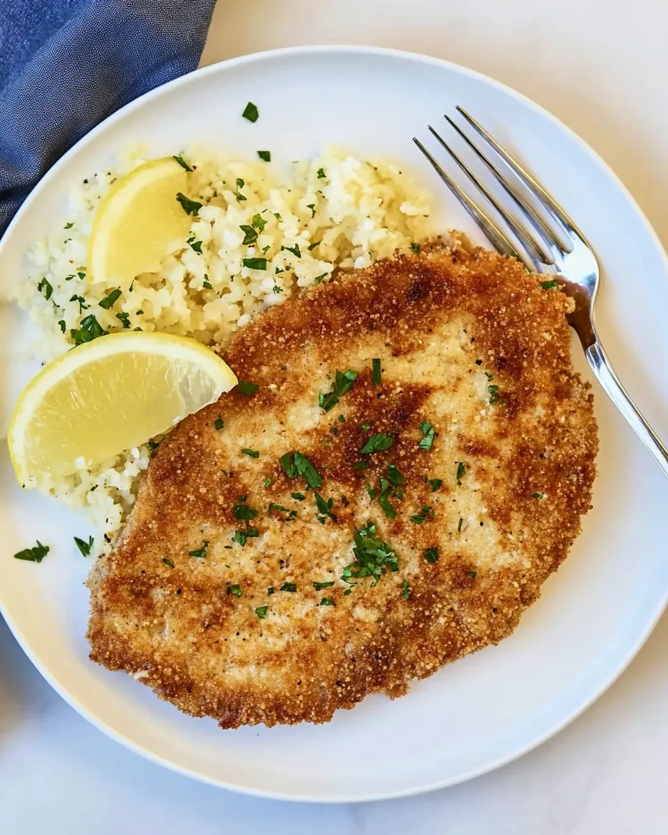 Easy Beef Milanesa plate image