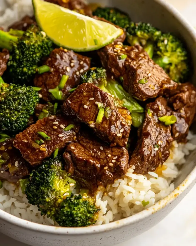 Homemade Beef and Broccoli with Coconut Lime Rice photo
