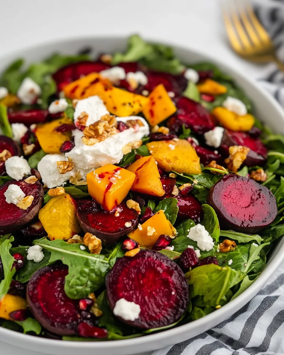 Homemade Beet Salad with Goat Cheese photo