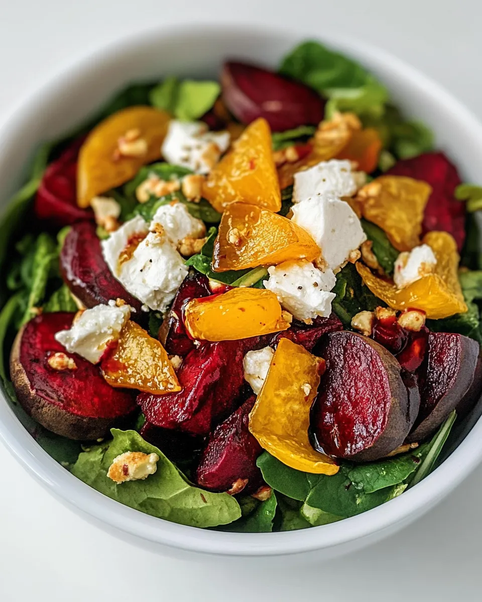 Delicious Beet Salad with Goat Cheese dish photo