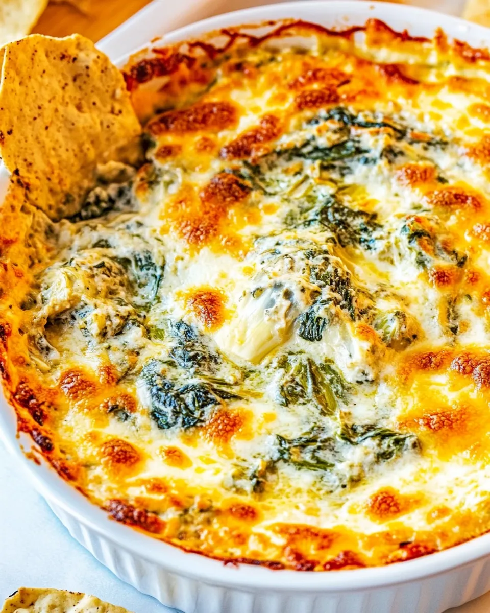 Easy Best Spinach Artichoke Dip recipe photo