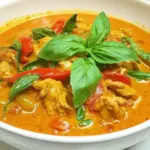 Homemade Best Thai Panang Chicken Curry photo