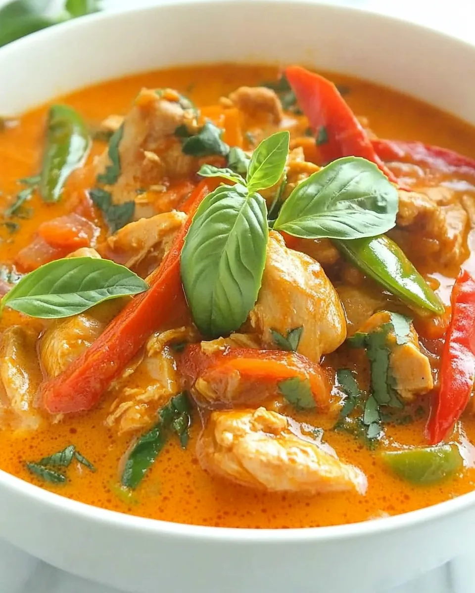 Classic Best Thai Panang Chicken Curry image