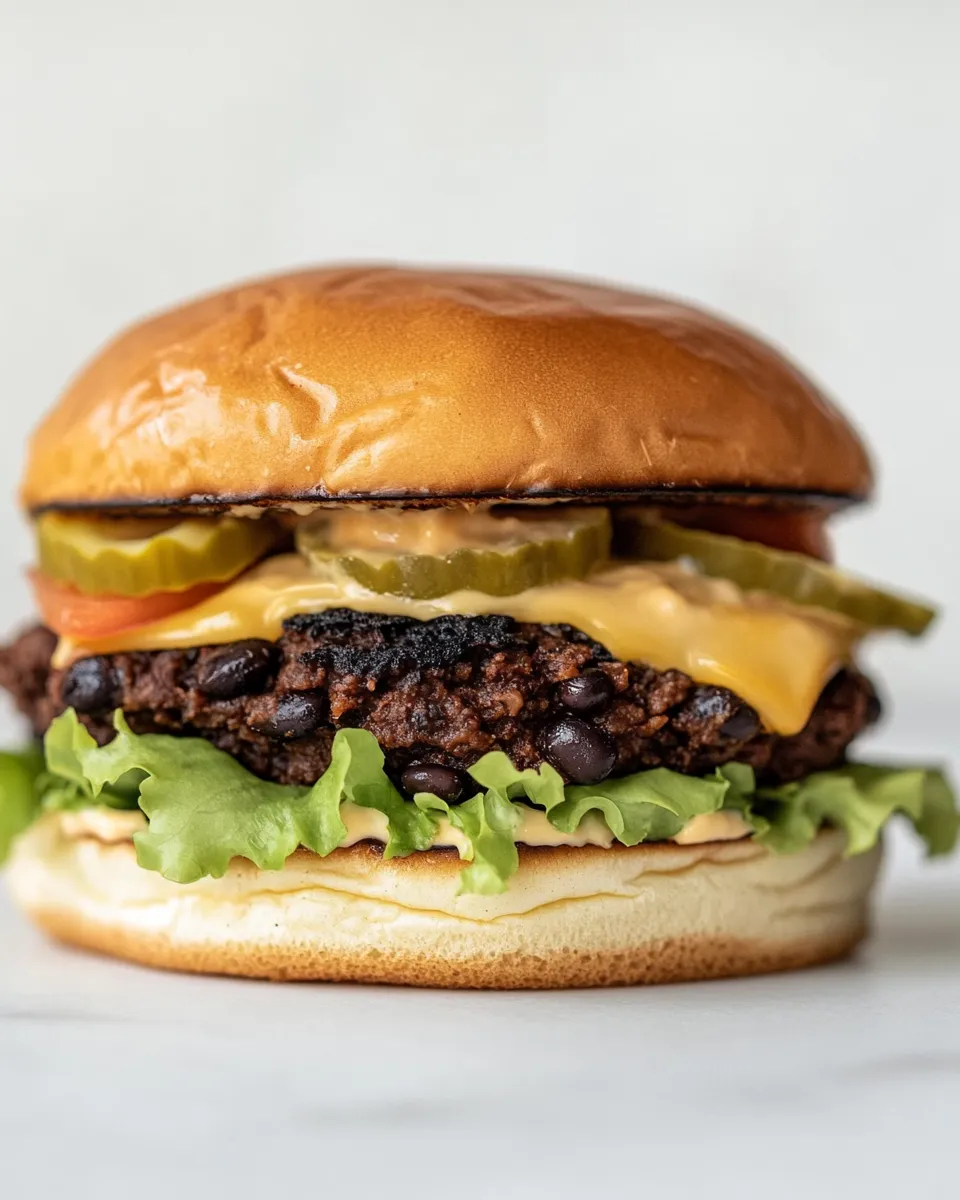 Easy Black Bean Smashburgers. picture