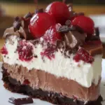 Homemade Black Forest Cheesecake photo