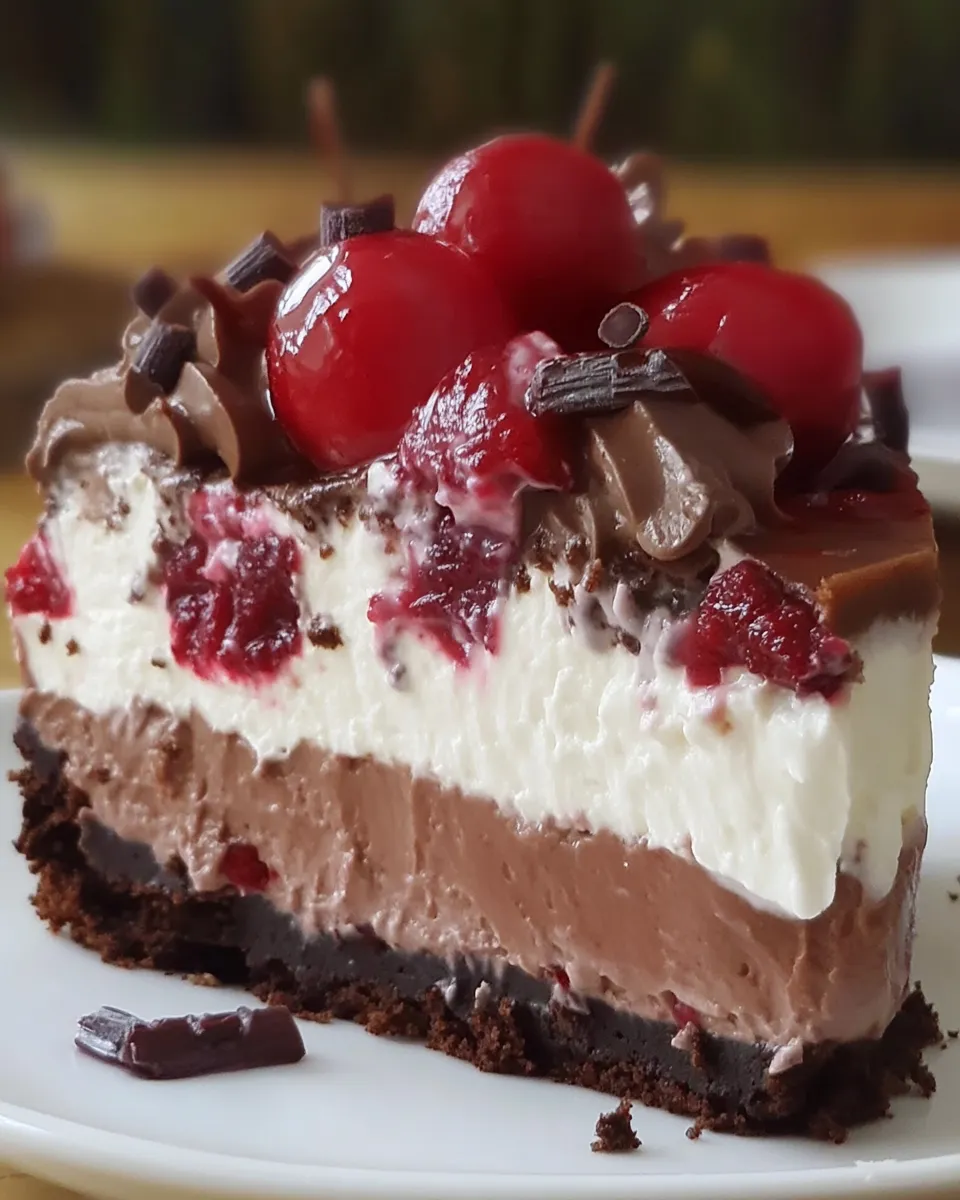 Homemade Black Forest Cheesecake photo