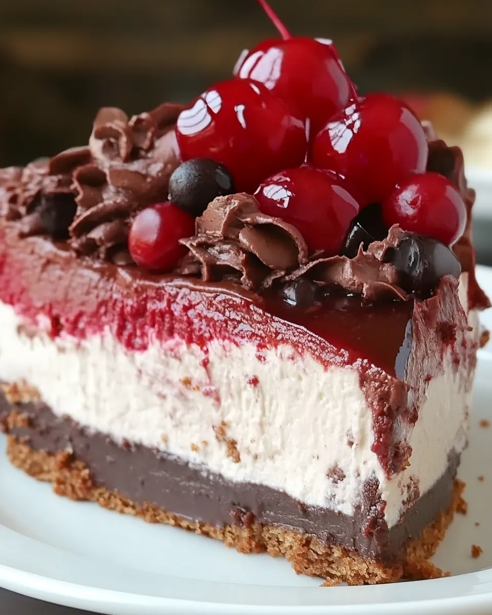 Easy Black Forest Cheesecake recipe image