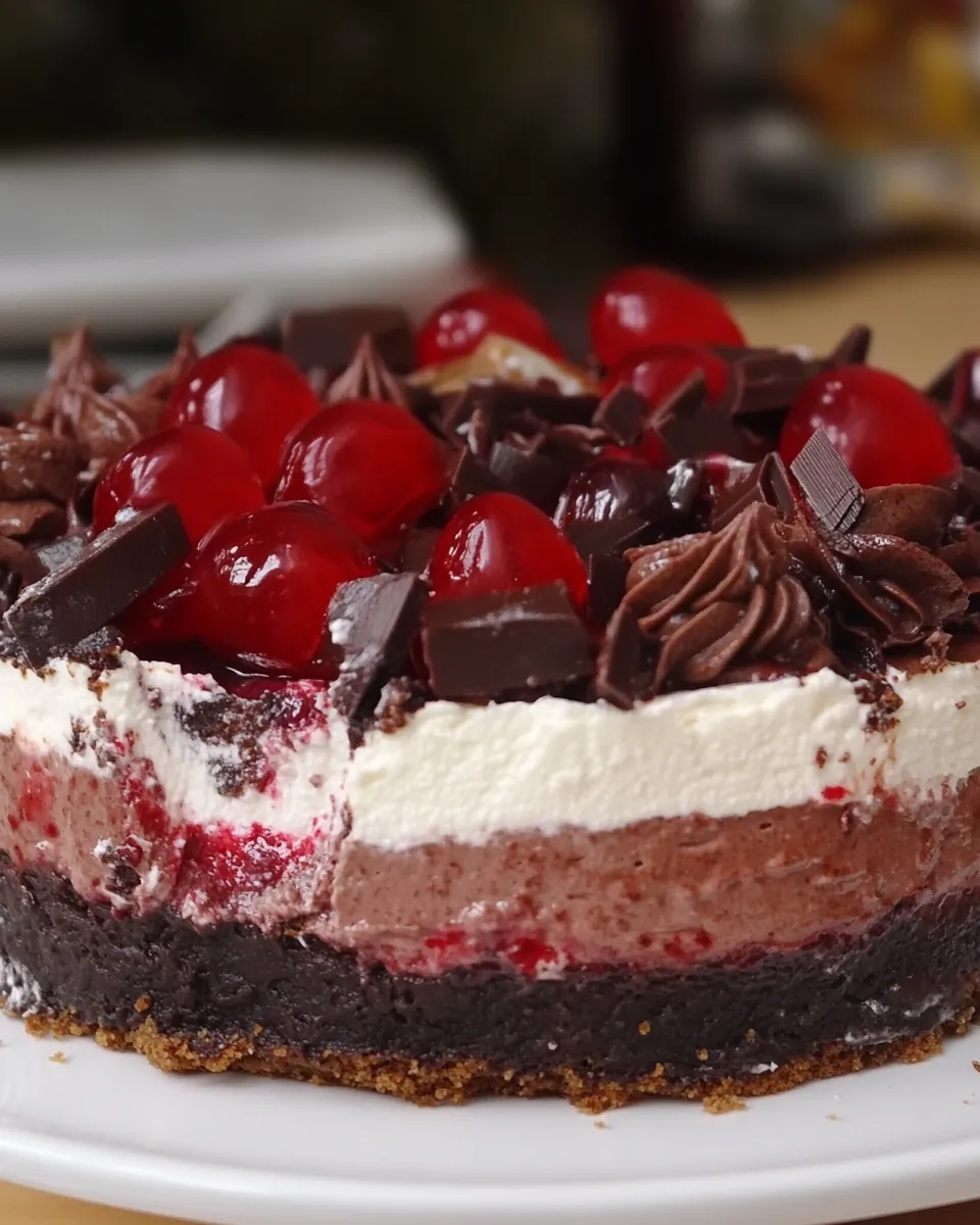 Delicious Black Forest Cheesecake dish photo