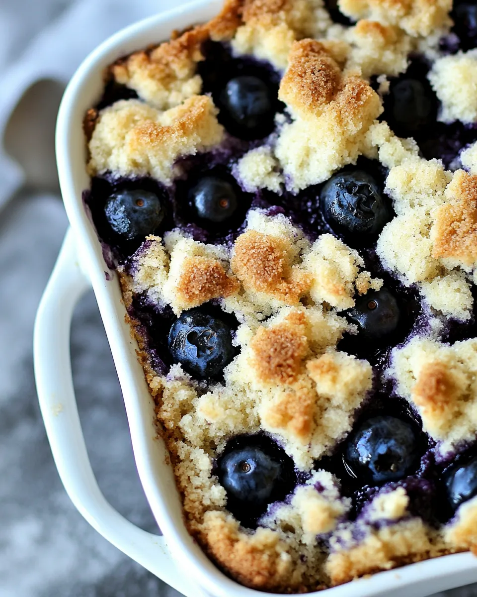 homemade Blueberry Coffee Cake Recipe with Crumb Topping photo