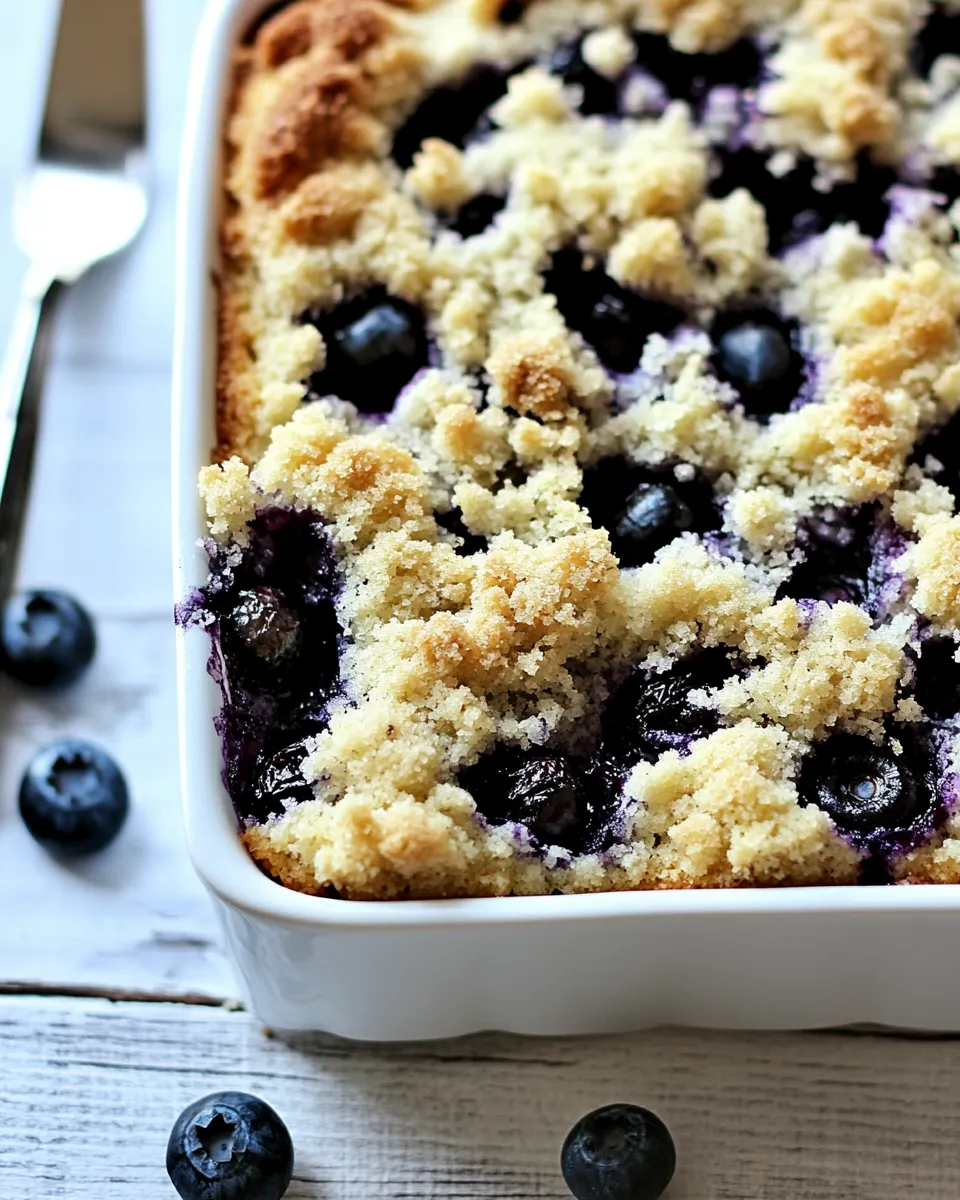 easy Blueberry Coffee Cake Recipe with Crumb Topping picture