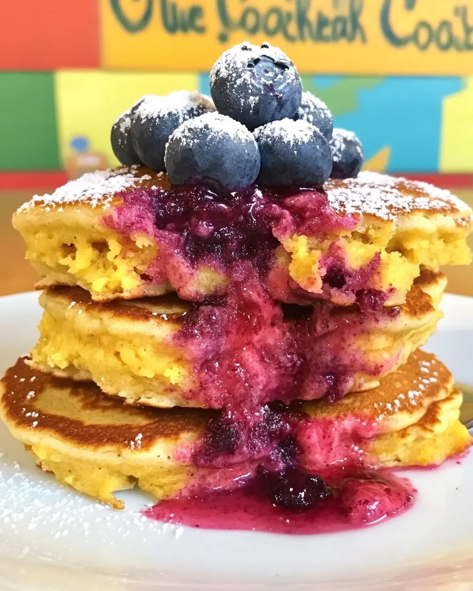 Classic Blueberry Cottage Cheese Pancakes image
