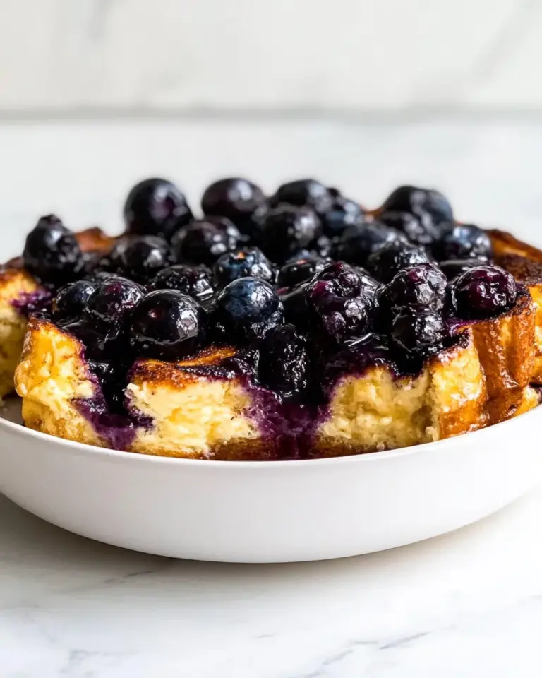 Homemade Blueberry Cream Cheese French Toast Bake photo