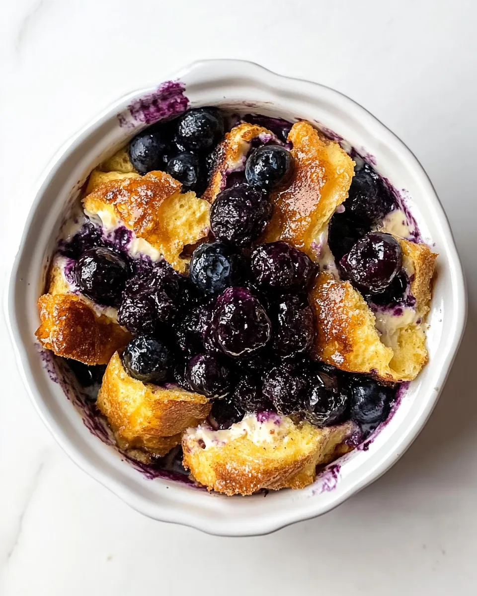 Easy Blueberry Cream Cheese French Toast Bake recipe photo