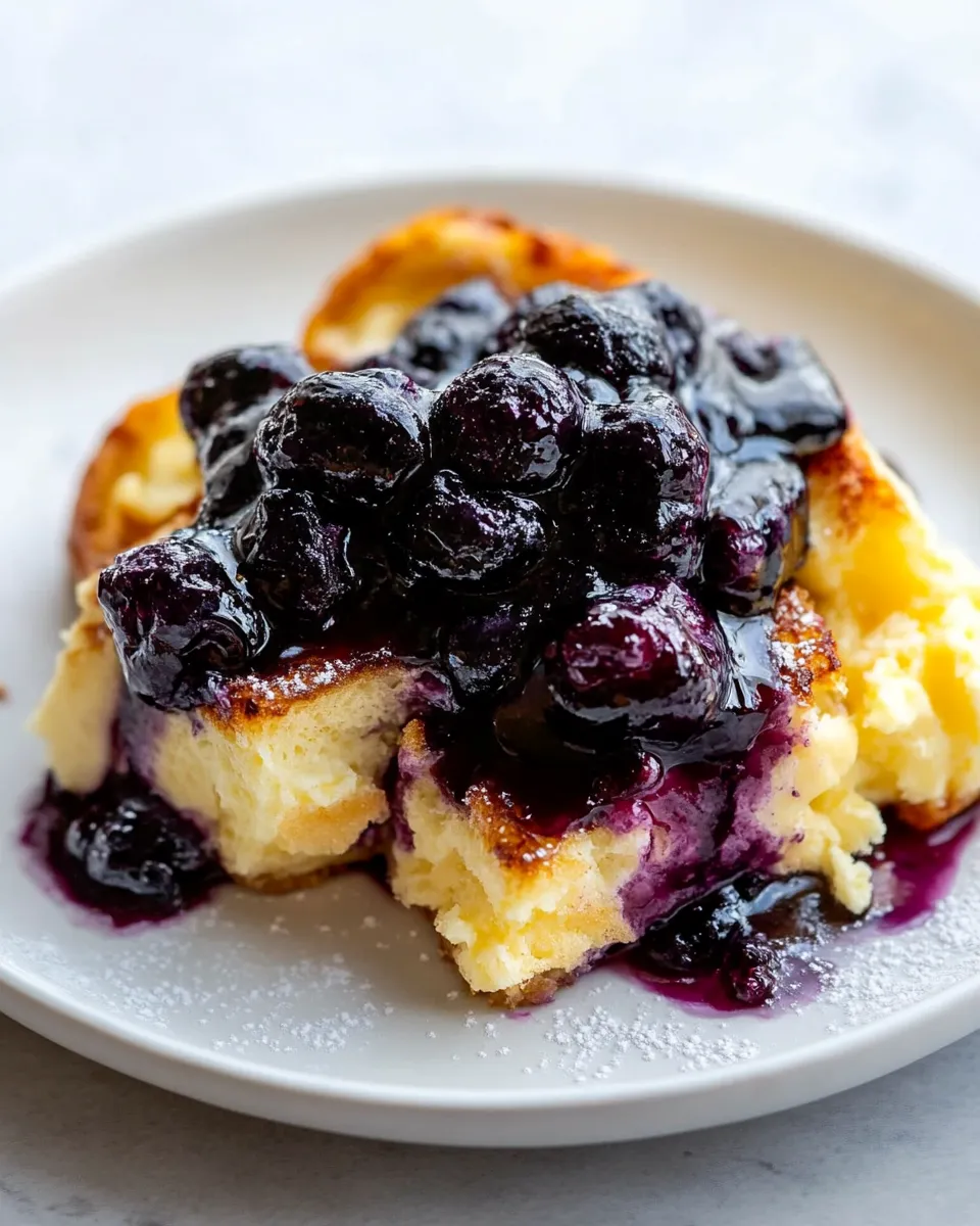 Delicious Blueberry Cream Cheese French Toast Bake dish photo