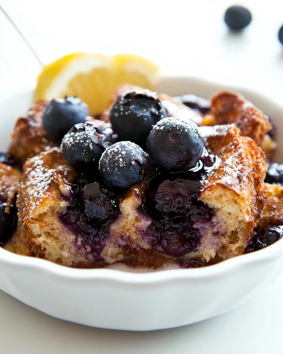 Easy Blueberry Lemon French Toast Casserole recipe photo