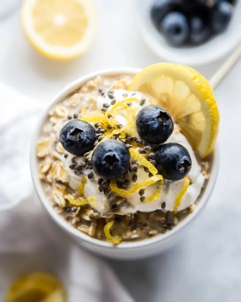Homemade Blueberry Lemon Overnight Oats photo