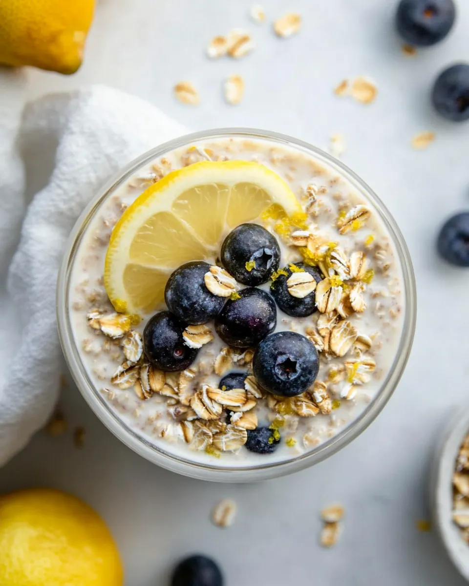 Classic Blueberry Lemon Overnight Oats image