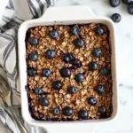 homemade Blueberry Maple Baked Oatmeal photo