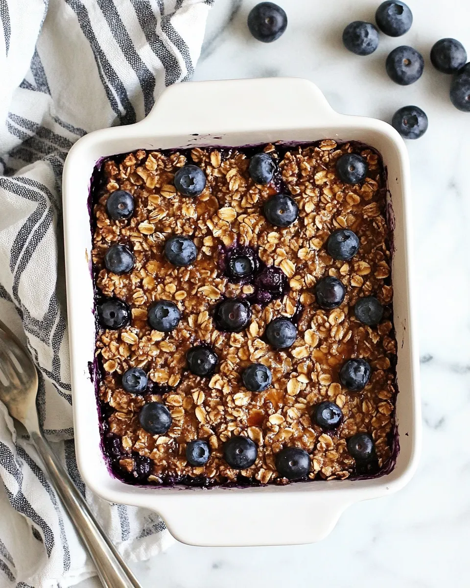 homemade Blueberry Maple Baked Oatmeal photo