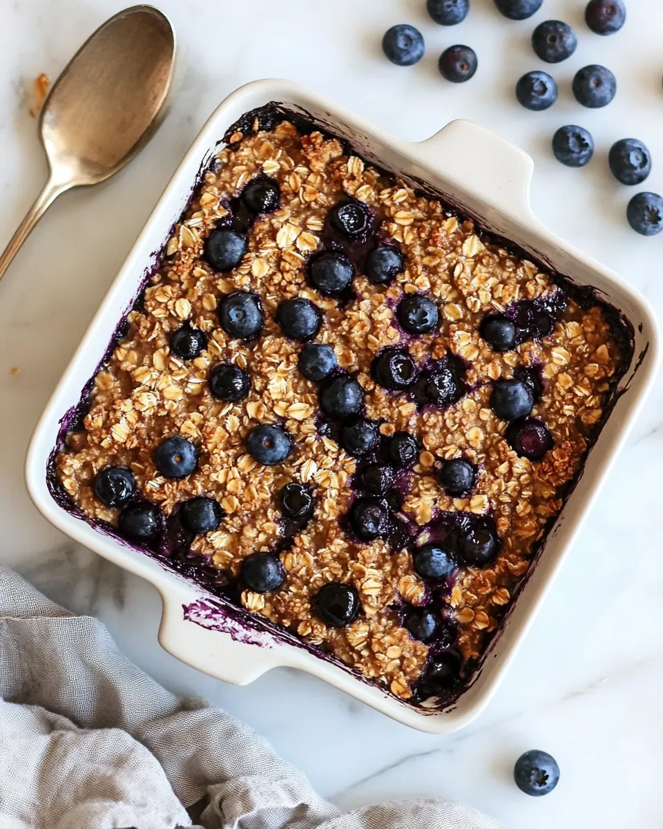 easy Blueberry Maple Baked Oatmeal recipe photo