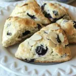 Homemade Blueberry Scones with Almonds photo