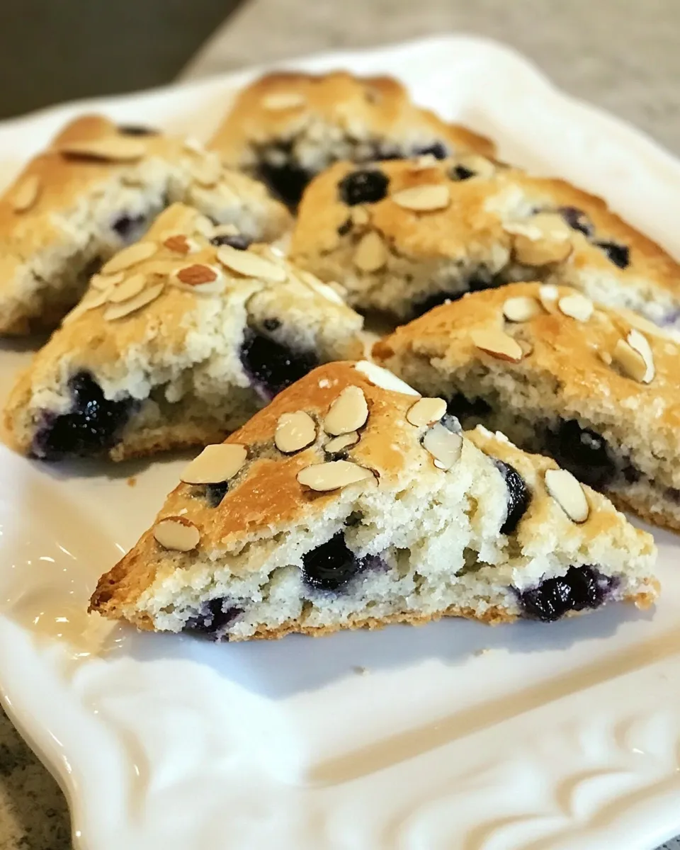 Classic Blueberry Scones with Almonds image