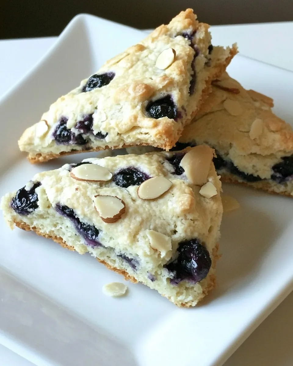 Easy Blueberry Scones with Almonds recipe photo