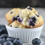 Homemade Blueberry Sour Cream Muffins photo