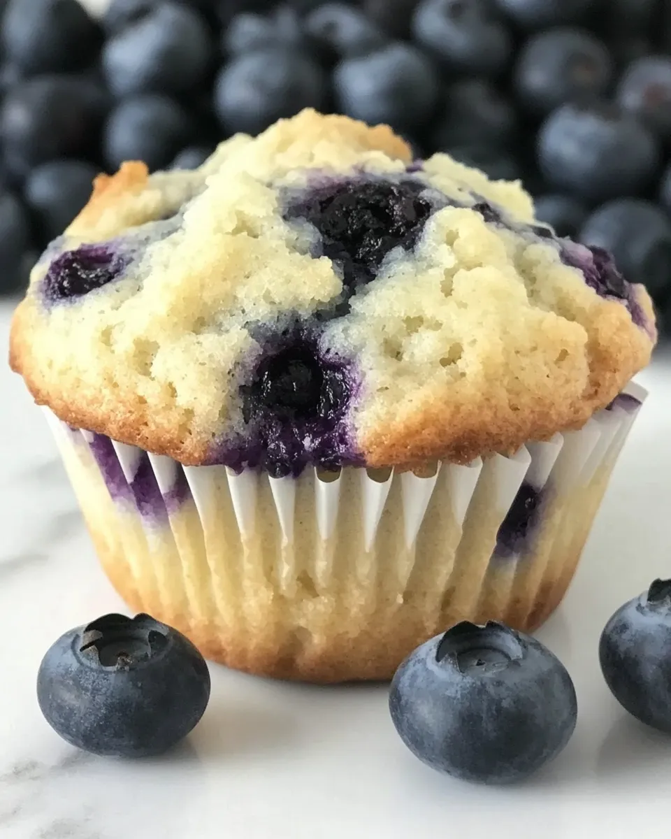 Easy Blueberry Sour Cream Muffins recipe photo