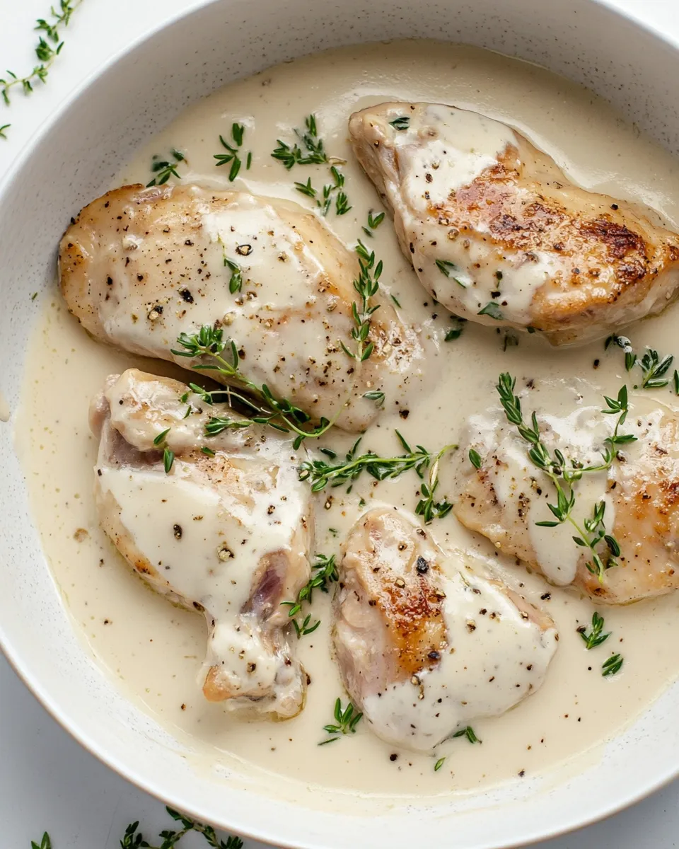 Delicious Boursin Chicken plate image