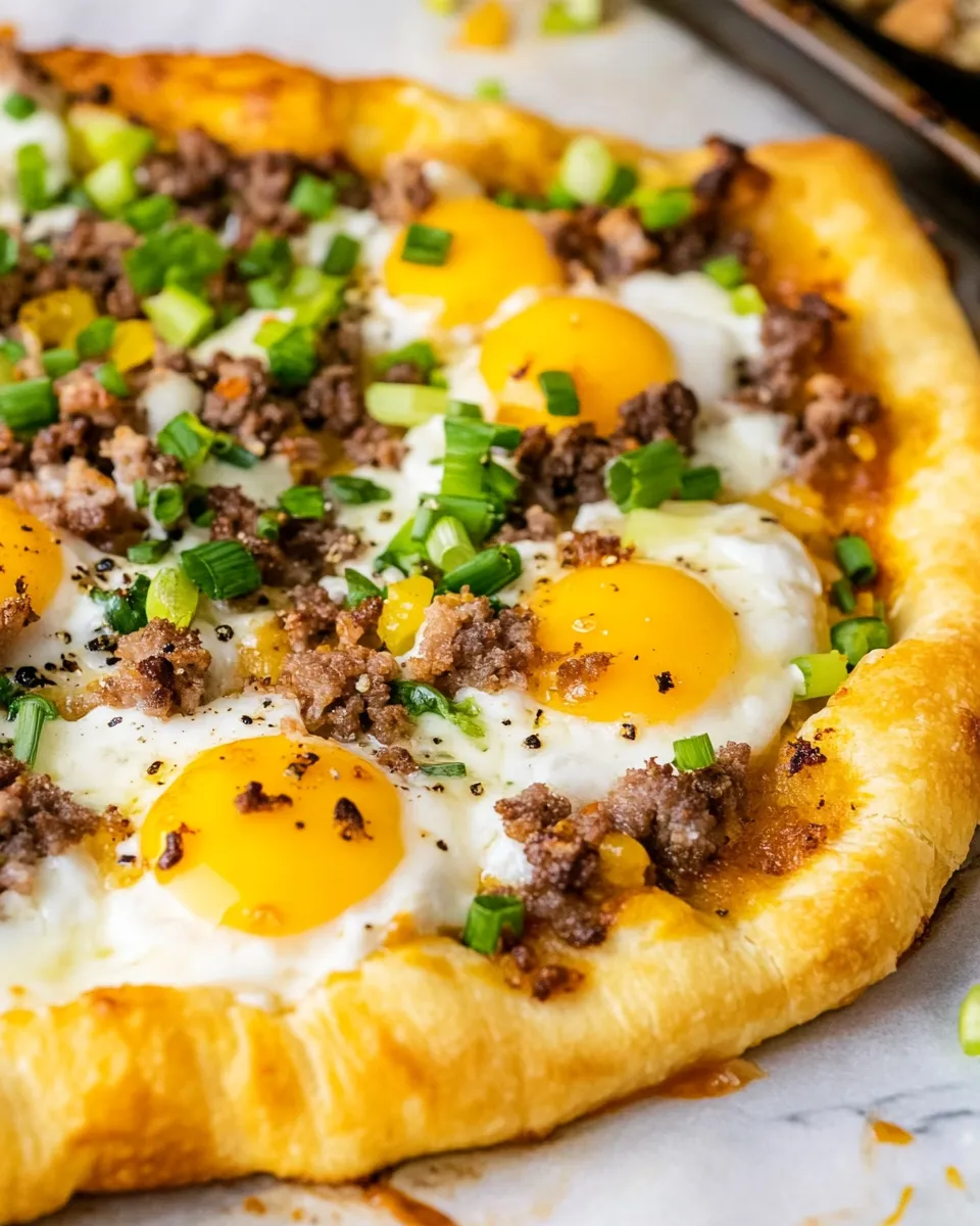 Easy Breakfast Crescent Pizza recipe image