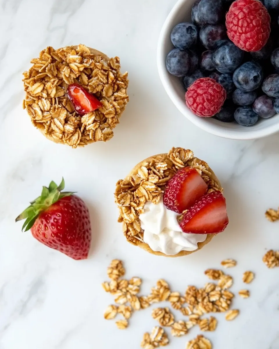 Easy Breakfast Granola Cups recipe photo